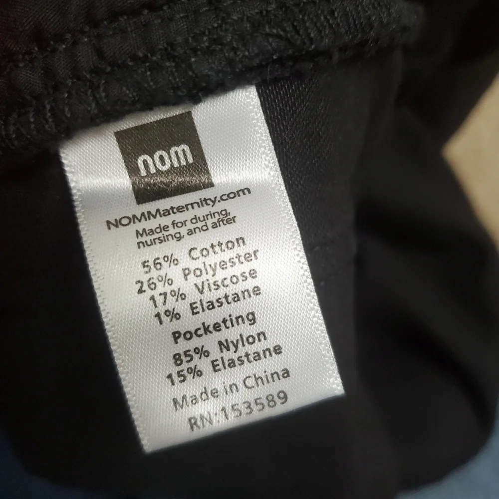 Nom Maternity Black Skinny Jeans Women's Large - Picture 10 of 11